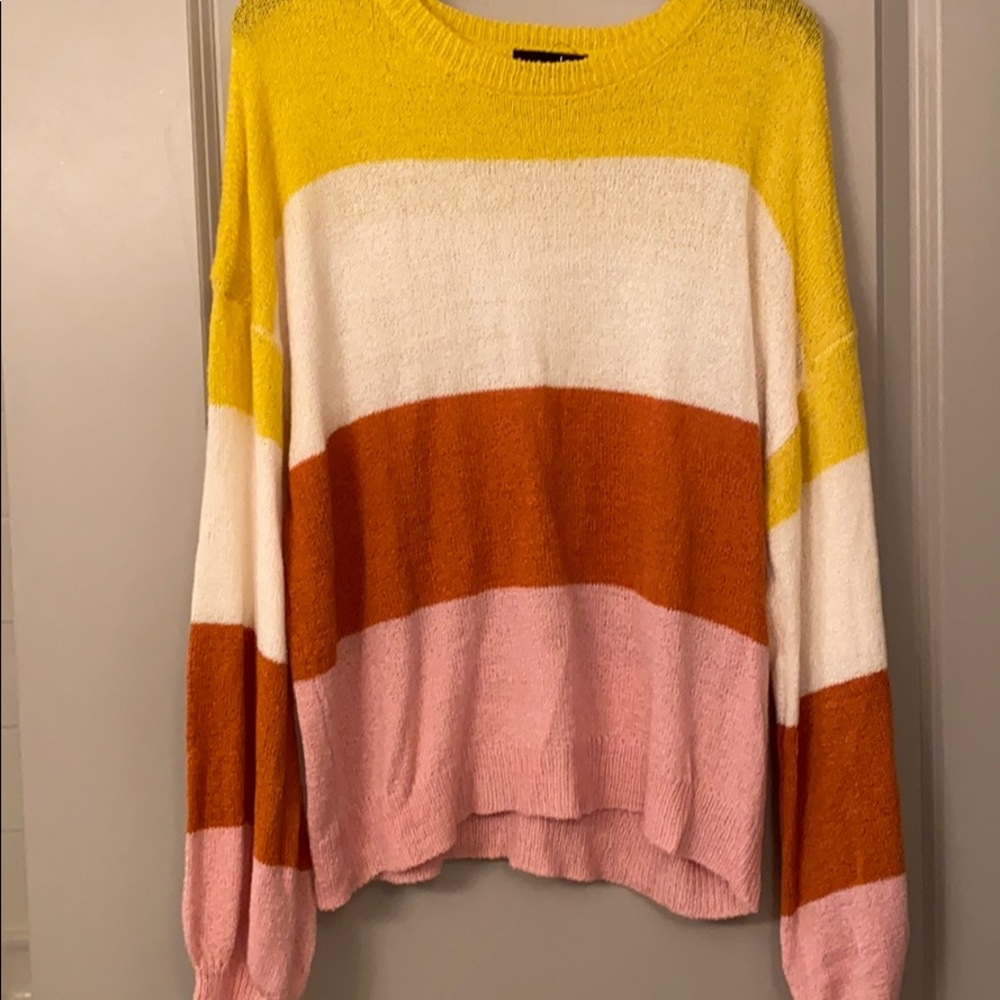 Dressed In Lala striped sweater, Size S/M